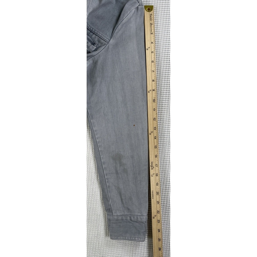 Vintage Levi's Denim Jacket Women's Medium Gray Distressed White Tab - Picture 5 of 12